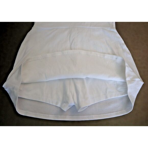 PINK  x Victoria's Secret Women's Sz XL White Ribbed Square Neck Active Dress - Picture 8 of 13